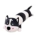 NOVELOVE Jouet en Peluche Husky sibérien transformé en Une poupée de Chien Chenille Oreiller de Couchage décoration de Chambre 120 cm 1,5 kg