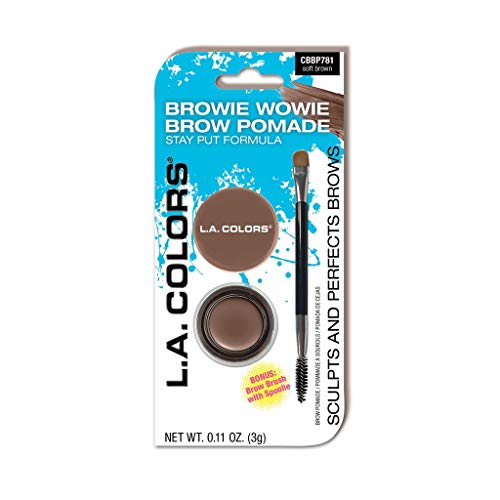 L.A. COLORS Browie Wowie Brow Pomade (carded) Soft Brown CBBP781A