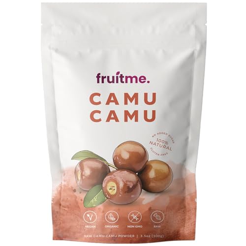 Raw Certified Organic Camu Camu Powder Freeze-Dried 100g - Vitamin C Rich Superfood - Highest Vitamin C Superfruit - A Natural Peruvian Berry by FruitMe