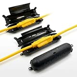 HONDERSON 3 Pack Outdoor Extension Cord Cover, IP44 Waterproof Lightweight Electrical Safety Cover for Outdoor Use, Perfect for Holiday Lights, Garden Tools, and Outdoor Plug Cover Protection