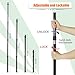 AYAMAYA Tarp Poles - Telescoping Camping Tent Poles Replacement, Upgraded 4-Section Heavy Duty Aluminum Rods with Stakes & Guylines for Tents, Rain Fly, Camping Shelter, Awning Canopy RV Car, Set of 2