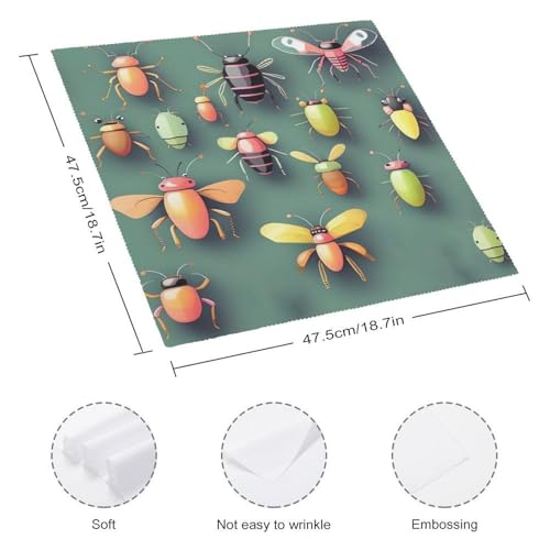 Servilletas de tela cuadradas 47.5x47.5 cm 4 piezas miniatura 2