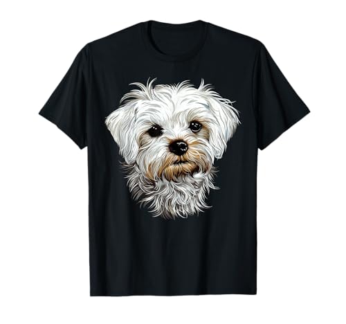 Malteser Kleiner Maltese Hund Hunde Liebe Süßer Malteser T-Shirt