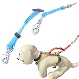 ダブルリード ダブルナスカン 中型犬用 小型犬用 ジョイント 外れ 防止 外れ防止 犬 犬リード 日本製 国産 (スカイブルー（水色）)