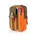 Efanr Universal Outdoor Tactical Holster Military Molle Hip Waist Belt Bag Wallet Pouch Purse Phone Case with Zipper for iPhone 7 6s Plus 5S Samsung Galaxy S7 S6 LG HTC and More (Orange)
