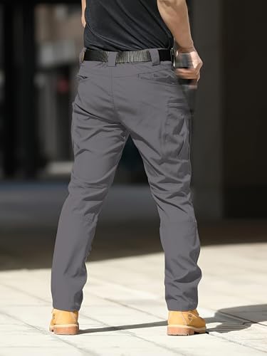 Image of Shasmi Black Mens Durable Comfy, Solid Color, Drawstring Waist, Casual Style, Breathable Fabric, Outdoor, Utility Multi-Pocket Design Cargo Trousers Pants for Men (MCargo 152)