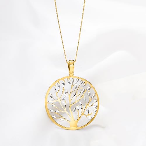 Ross-Simons Italian Cut-Out Tree of Life Pendant Necklace3