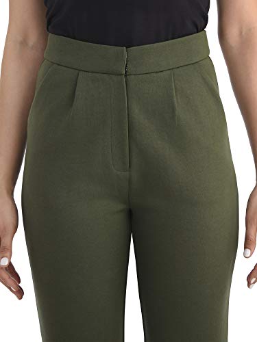 Fruit of the Loom Women's High Waisted Pleated Fit and Flare Pants2