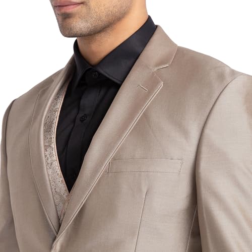 Image of Park Avenue Men's Terry Rayon Blend Business Suit Pants Set (PIDL00259-O6 Dark Brown