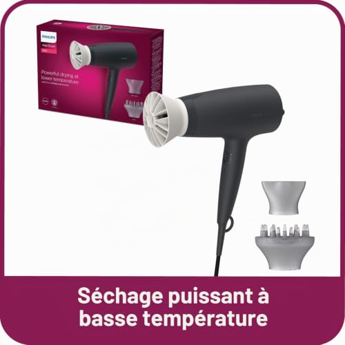 PHILIPS 8710103959533 Sèche Cheveux 3000 Thermoprotect Noir, Incolore, Taille Unique 03205540