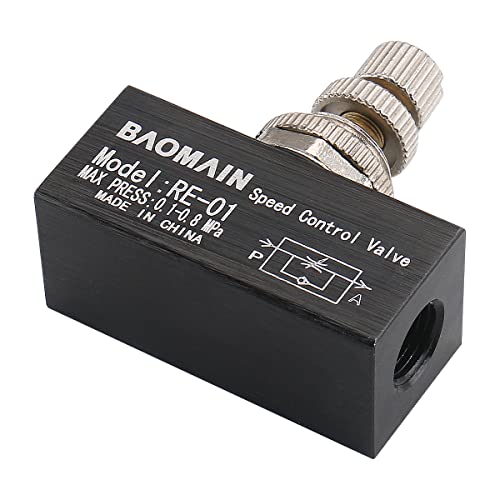 Image of Baomain Flow Control Valve RE-01 G 1 /8 inch Pipe Female Threaded Restrictive Speed