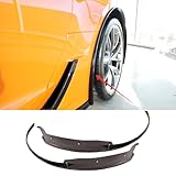 skkyoro Rear Wheel Trim Compatible with for Chevrolet Corvette C7 Grand Sport/Z06/ZR1 2014-2019 Widebody Models Rear Quarter Extension Wheel Arch Mud Guard Trim (Glossy Black)