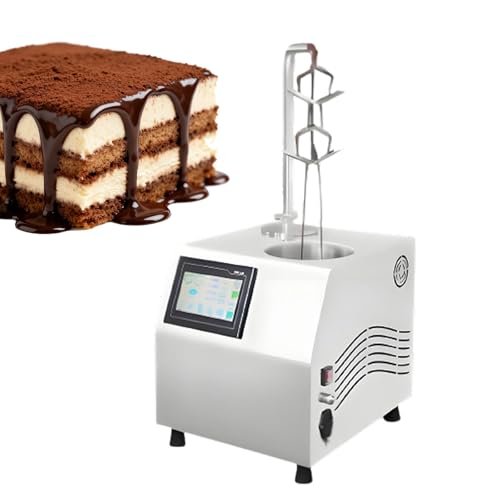 SIEEOUR Olla Derretir Chocolate 1000W, Máquina Derretir Y Templar Chocolate 5.5L para Tiendas Y Panaderías, Acero Inoxidable, Creador Fuente Fondue Comercial Mostrador Control Preciso