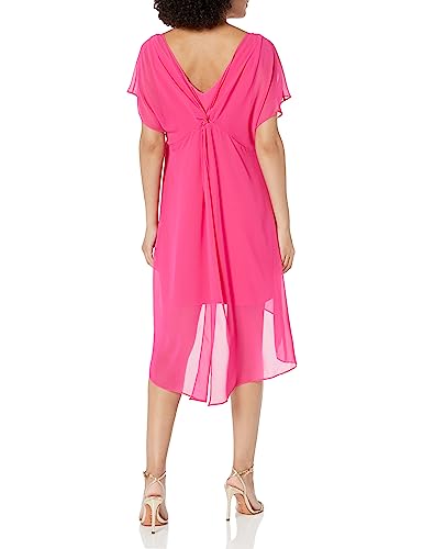 Image of Adrianna Papell Chiffon Overlay Sheath Dress