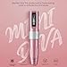 POPUPMU Wireless Tattoo Gun 3.0mm Stroke 2V Start-up PMU Rotary Tattoo Pen with Coreless Motor OLED Display Extra 800mAh Battery for HairStrokes Lips Professional Tattoo Artist Supply Pink(MINI DIVA)