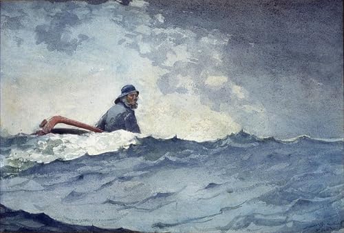 Cuadro de Winslow Homer para sala de estar con pintura marina en lienzo de 60x90cm
