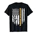 American Flag Proud Motocross Dirt Bike Grandpa Silhouette T-Shirt
