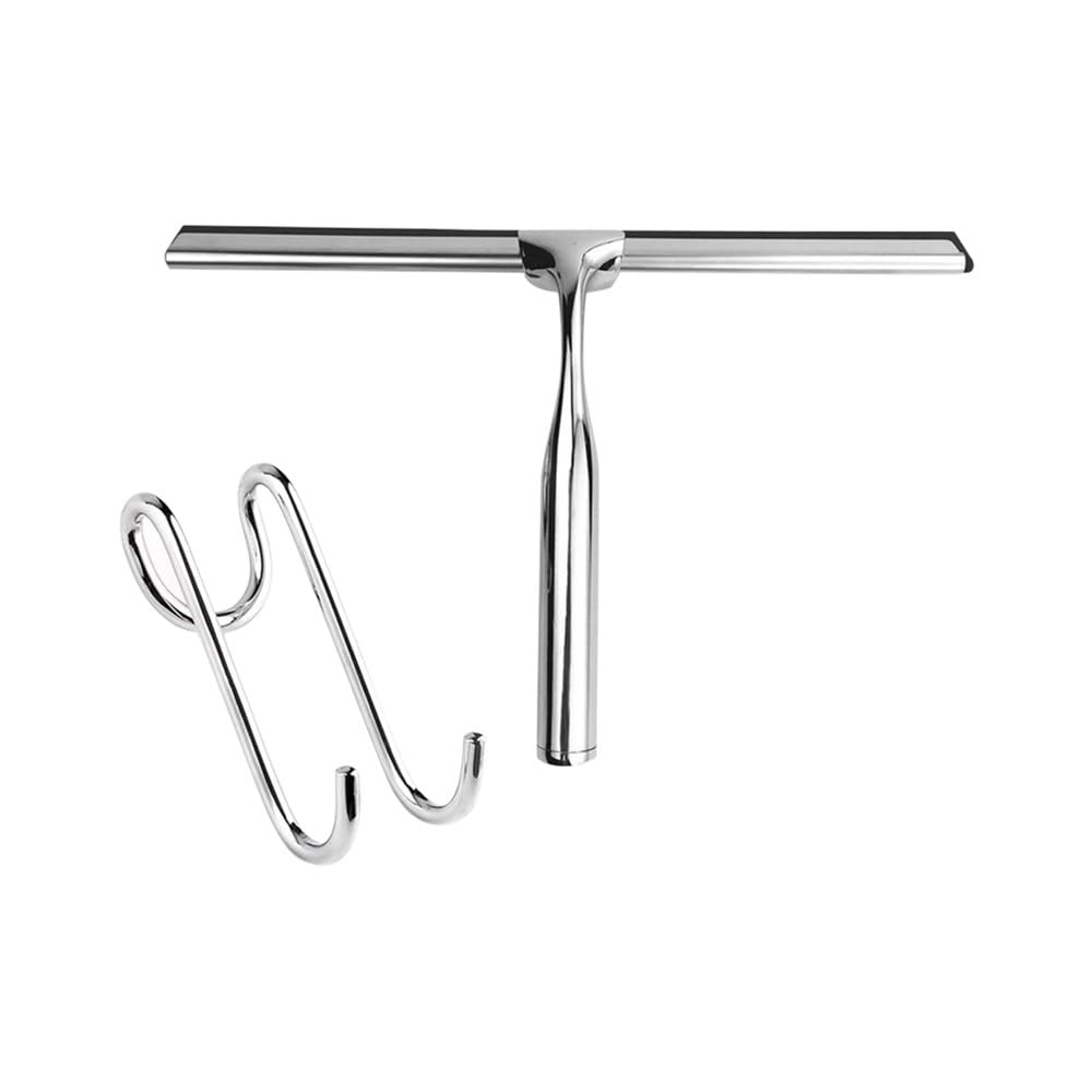 Raclette de douche contre le calcaire des vitres et miroirs - Grattoir de salle de bain S2