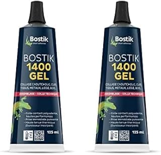 Colle contact 1400 gel BOSTIK - Tube de 125 g - 30504070 (Lot de 2)
