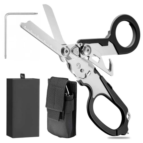 6-in-1 Trauma Shears and Emergency Toolkit (Black)