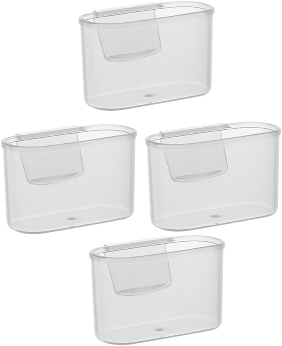 4 cajas organizadoras de puerta lateral para frigorífico, cajas de almacenamiento para bolsas de salsa, fácil instalación y desmontaje para frigoríficos y organización de cocina