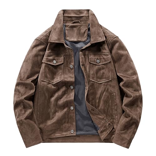 Barbour - Chaqueta para hombre, estilo retro, deportiva, informal, con solapa, de algodón encerado, para otoño, invierno, caza, tiro, ropa de campo, 02#_Café, 3XL