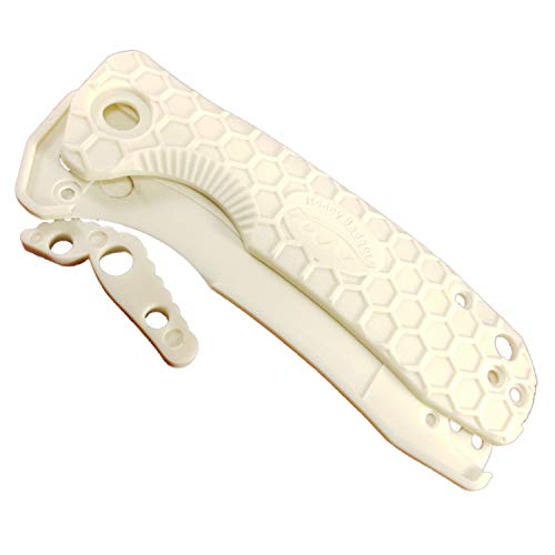 Honey Badger White Handle Kit with White Backspacer for Medium Honey Badger Knives