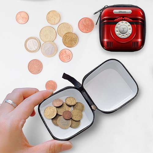 Image of Kraptick Multipurpose Coin Pouch for Men & Women, Compact Coin Organiser, Cash & Coin Holder Pouch, Stylish Mini Money Pouch for Everyday Use (Maroon)
