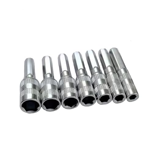 Metric Hex Socket Adapter Set, 2.5mm 3mm 3.5mm 4mm 4.5mm 5mm 5.5mm 7 Points Hex Socket