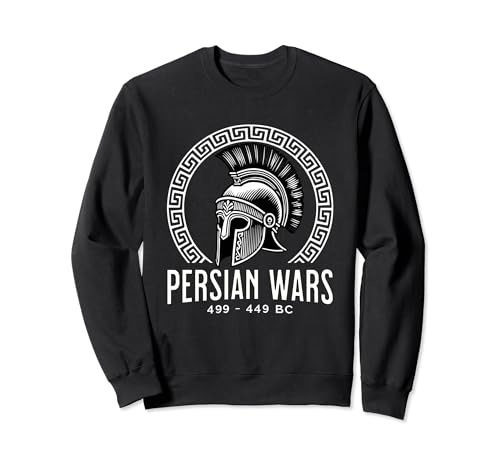 Persian Wars Ancient Greek History Hoplite Helmet Sweatshirt