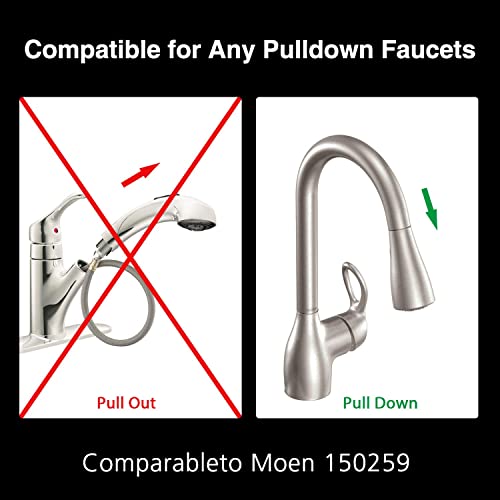 Replacement Hose Kit For Moen Pulldown Style Kitchen Faucets, Fits In Moen #150259, With The Hose Part Number #187108 #TOP6