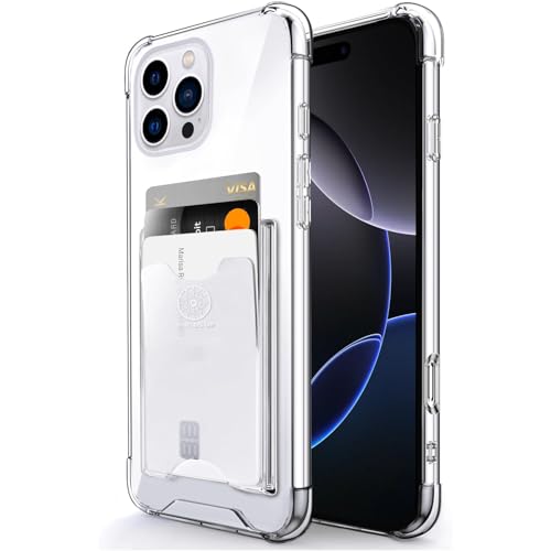 Shields Up for iPhone 16 Pro Max Case Wallet Case with Card Holder, Clear by Shields Up - Used condition - US$7.42
