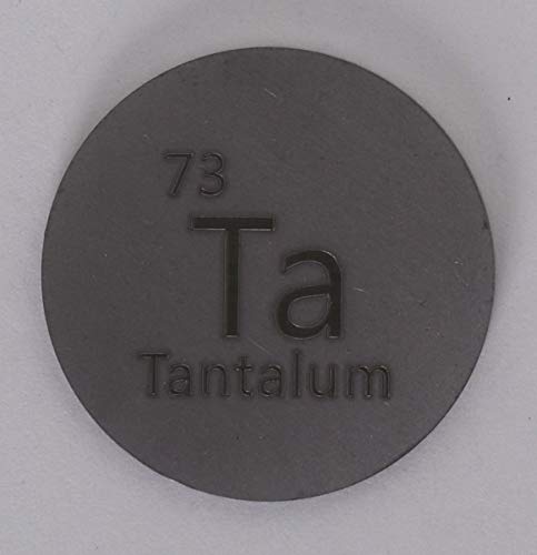 Image of Tantalum (Ta) 24.26mm Metal Disc for Collection or Experiments