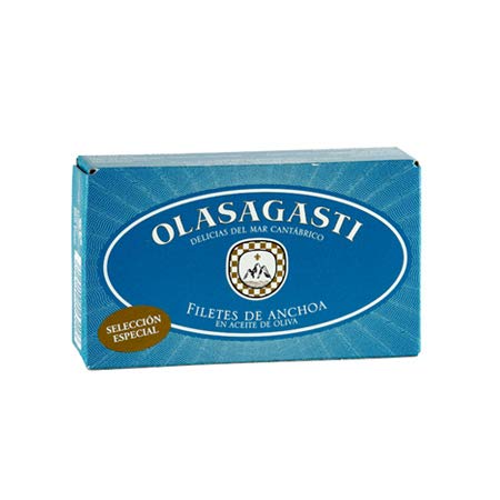 Olasagasti Cantabric Anchovies (Fillets) in Olive Oil 4.23 oz (120 g) 2-Pack