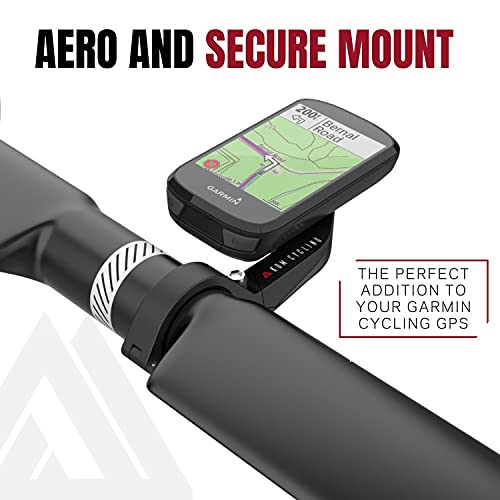 Image of KOM Cycling Garmin Bike Mount with Carbon Finish from Garmin Edge Mount Designed for Garmin Edge 530 and Garmin 830 and Other Garmin Models