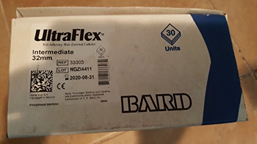 RH33303 - Bard Home Health Div UltraFlex Self-Adhering Male External Catheter, Intermediate 32 mm