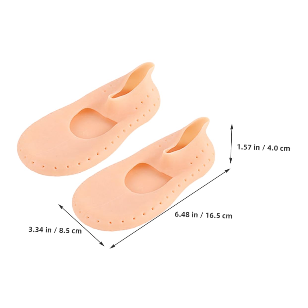 COLLBATH Moisturizing and Breathable Socks Silicone Liner Comfortable for Women Ankle Socks Anti-Slip 2 Pairs