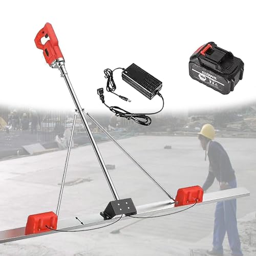 Outil Vibrant pour Béton RèGle Nivellement Ciment Chape éLectrique Kit vibratoire pour Chape à béton, Machine vibrante électrique sans Fil pour Finition du Ciment - Kit vibratoire pour Chape