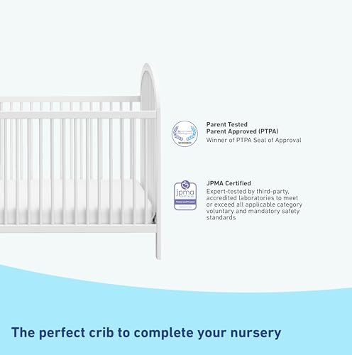 Graco Olivia Convertible Crib and Graco Premium Crib Mattress Bundle, White - image 8
