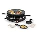 Produktbild Tristar Raclette für bis zu 6 Personen mit 6 Pfännchen und Crêpe-und Grill-Bereich/Durchmesser 29 cm, 800 W, schwarz, RA-2998