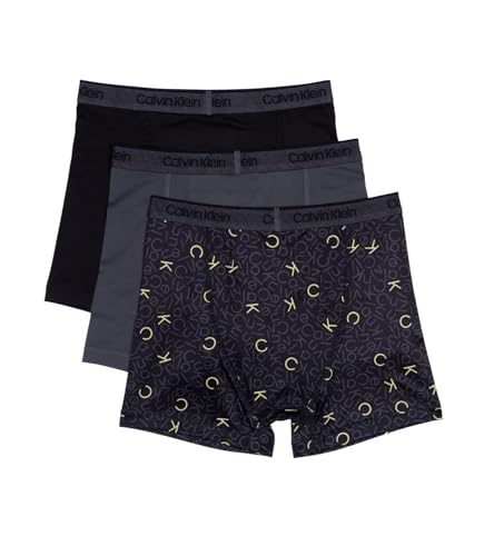 Calvin Klein Boys' Performance Boxer Brief Underwear Three Pack