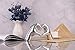 Silver Heart Hands Sculpture , Love Centerpieces Aesthetic Statue and Sculpture Living Room Bedroom Bookshelf Coffe Table Boho Wedding Accents Decorations, Knick Knacks Home Decor for Shelves para