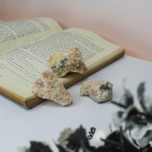 Image of Authentic Natural Sunstone Rough Stone 100gms Healing Crystal Enhance Your Energy Balance & Spiritual Growth | Ideal for Meditation, Reiki & Elegant Home Decor