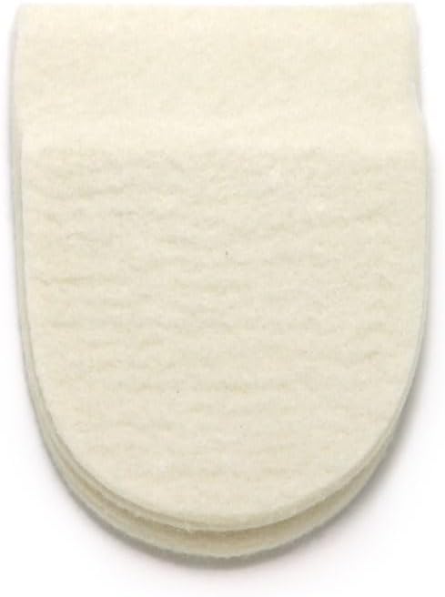 Dr. Jill's Foot Pads, Latex Free, YJ64-6064 Heel Pad Skived 1/2" Felt (4 Pack)
