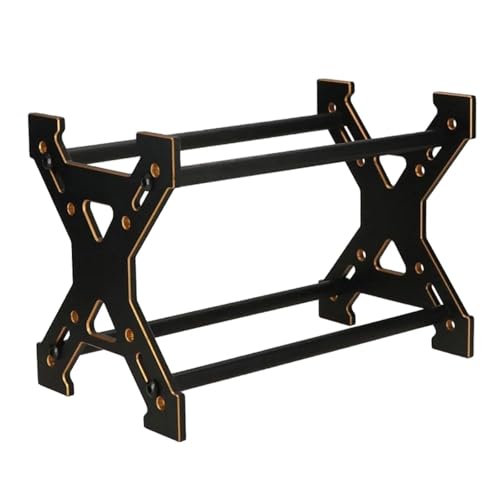 Portaneumáticos metálicos RC soporte estable con doble estante decorativo para coches escala