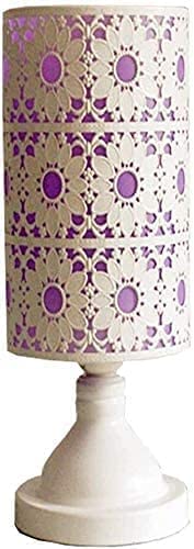 Lampe de bureau violette pour lire au lit ambiance pastorale