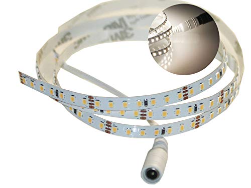 Ogeled Vollspectrum CRI96 Lot de 140 LED 1900 lm par mètre Bande LED flexible avec ruban adhésif 24 V Blanc neutre 1 m Cover