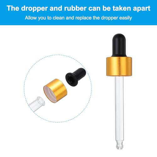 Bouchons pipette en verre de 30ml pour laboratoire et flacons - 5