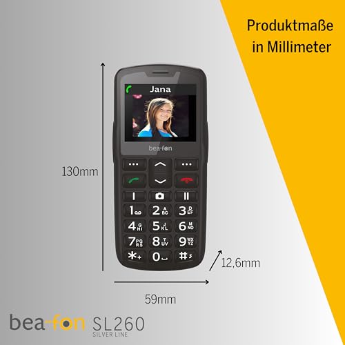 Beafon SL260 Knapptelefon med SOS och Hörlurskompatibilitet