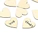 2-Inch Wood Heart 100pcs Blank Unfinished Wooden Slices Discs Cutout Pieces Wedding Guestbook Signin Party Guest Greetings DIY Crafts Projects